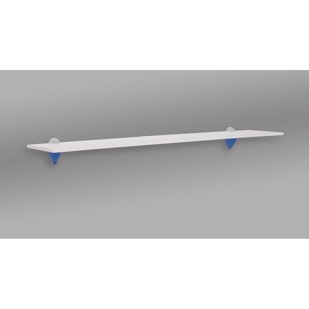 Kd 36 in. Jazzy Shelf, White, Blue & Silver KD3033100